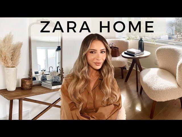 HUGE ZARA HOME HAUL!! Styling + Reviewing Affordable Furniture and HOME DECOR