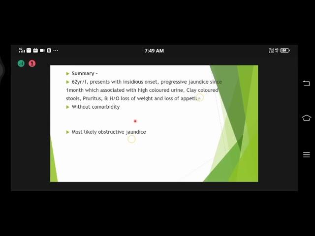 NBE- PRACTICAL CASE DISCUSSION- OBSTRUCTIVE JAUNDICE- DR. DEVRAJ SINGH