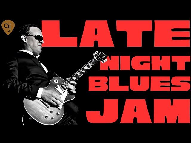 Late Night Slow Blues Rock Jam Track | Guitar Backing Track (D Minor)