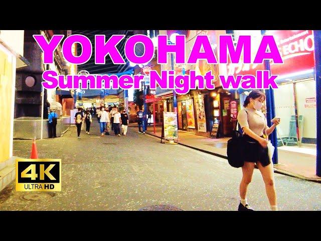 【4K】Yokohama Station West Exit on a midsummer night