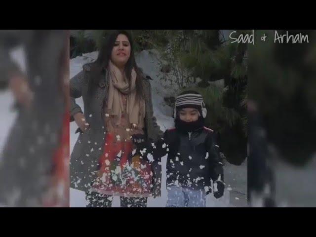 Snowfall is just fun, #woavideos, #woaKids, #woababy, | Saad & Arham |