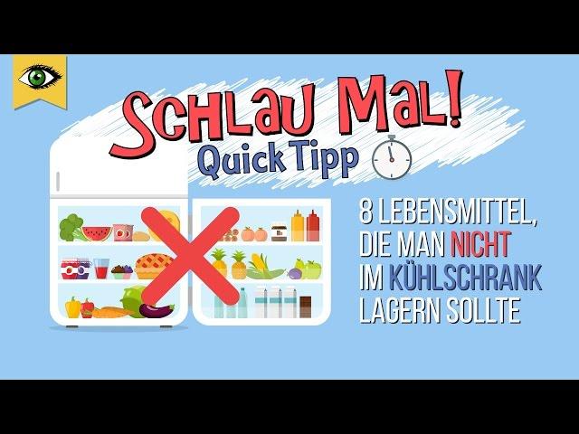 8 Lebensmittel die man nicht im Kühlschrank lagern sollte - Lebensmittel richtig lagern Schlaumal