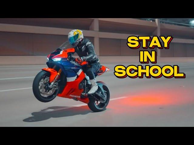 life of a college dropout with a $30,000 motorcycle (i’m losing my mind)