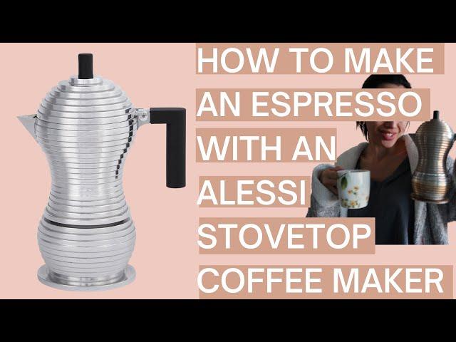 How To Make An Espresso with an Alessi Stovetop Coffee Maker