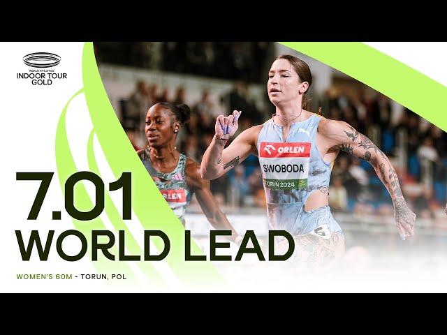 Ewa Swoboda powers to 7.01 world lead in Torun ‼️ | World Indoor Tour 2024