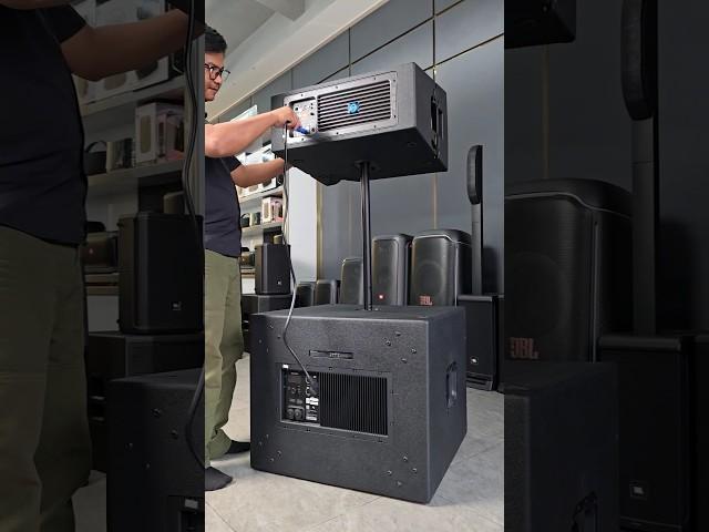 Powerful Sound! JBL VRX932LAP Powered Line Array & SRX918SP Subwoofer #jbl #foryou #audio