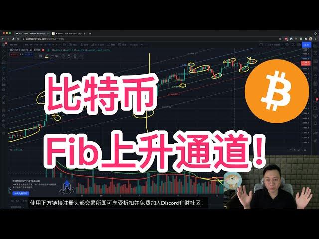 比特币BTC自然交易理论之斐波那契上升通道呈上！| 比特币 | BTC | 斐波那契 |  Fib |  自然交易理论 | 以太坊 | ETH | 比特幣 | 比特币预测 |