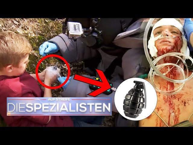 BOOM  GRANATE explodiert: Junge schwebt in LEBENSGEFAHR!!!  ​| Die Spezialisten | SAT.1