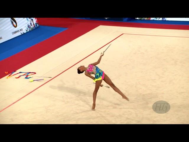 PASSOS Ana Luisa (BRA) - 2019 Rhythmic Junior Worlds, Moscow (RUS) - Qualifications Clubs