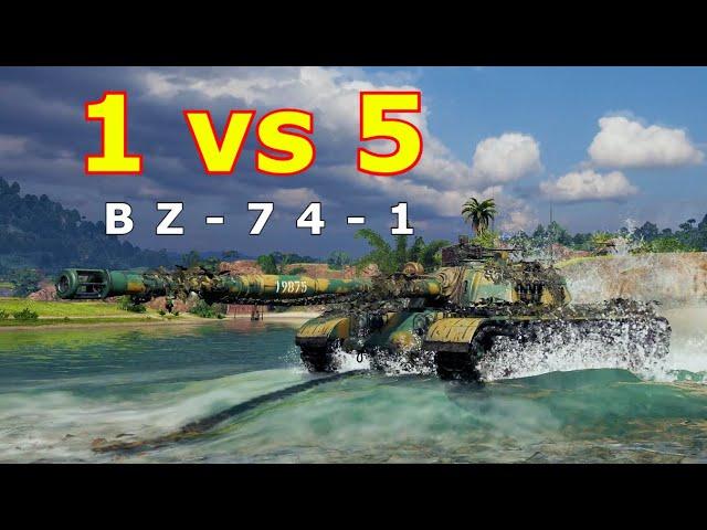 World of Tanks BZ-74-1 - 8 Kills 11,2K Damage | 1 vs 5