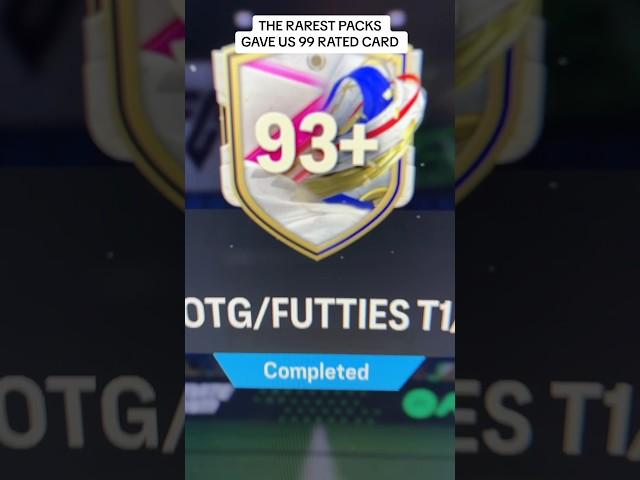 THE RAREST PACK GAVE US A 99 RATED CAR #fc25beta #fifa #shorts #futties #playerpick #ea  #fc24