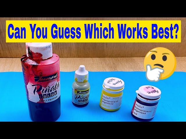 Resin Pigment OR Alcohol Ink for Coloring Resin? Which works the best