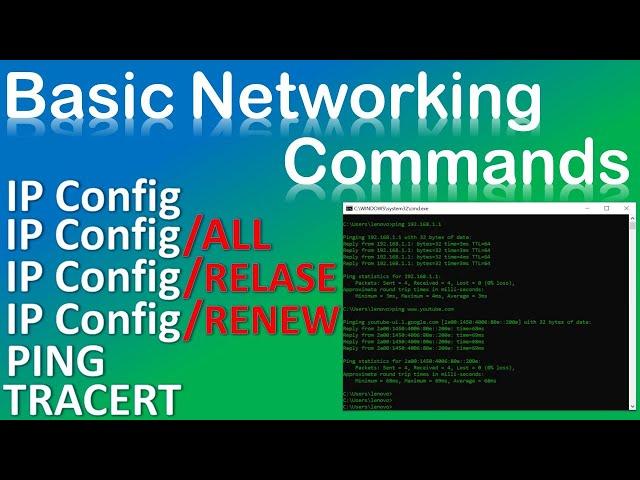 Basic Networking Commands (Video 1) IPConfig Explained Windows 10 - How to Find IP Address