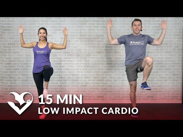 15 Minute Low Impact Cardio Workout for Beginners - Quiet 15 Min Standing Workout with No Jumping