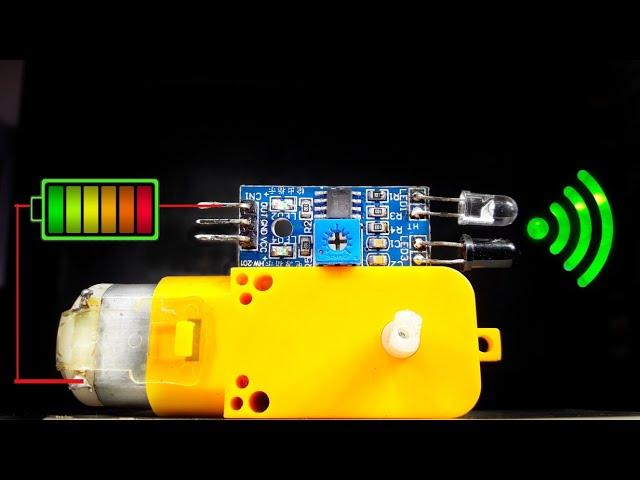 how to connect ir sensor with dc motor