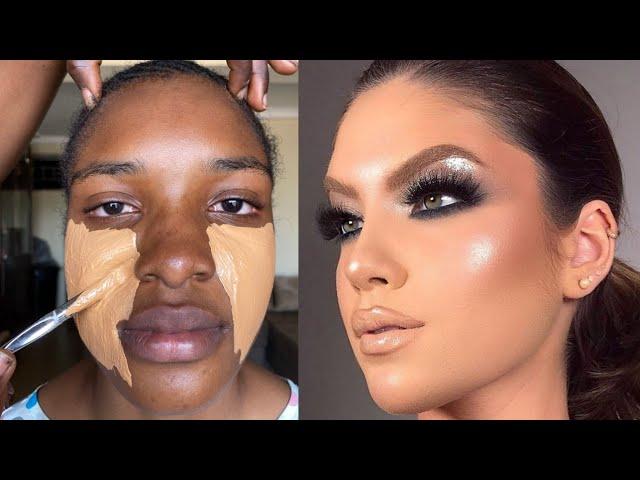 Viral  She Was Transformed  Gele And Makeup Transformation Makeup Tutorial