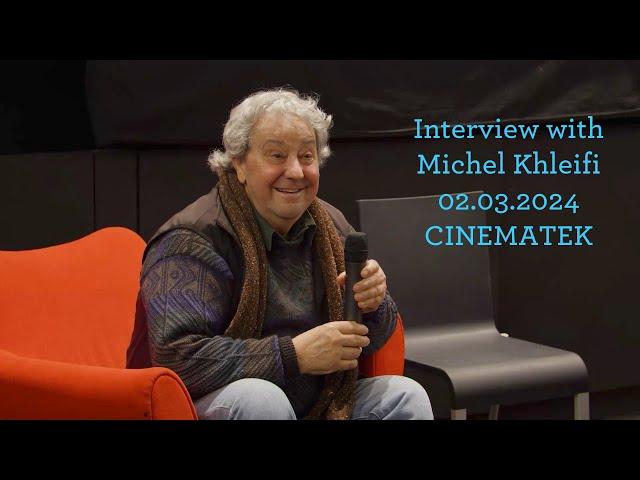 Interview with Michel Khleifi (02.03.24 @ CINEMATEK)