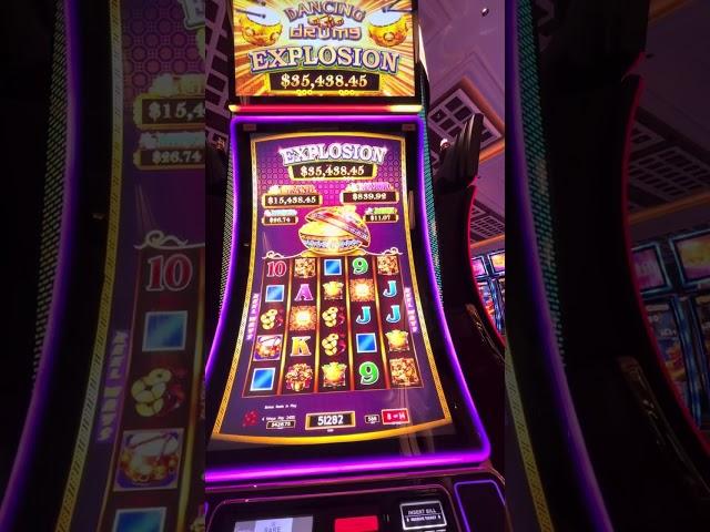 Dancing drums slot machine at Encore Boston