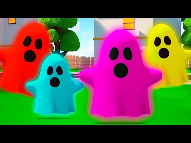 Cuatro Fantasmas De Colores | Dibujos animados para niños | Dolly y Amigos