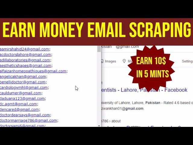 Earn Money Scraping Emails | Make Money Collecting Emails | HSP SERVICES