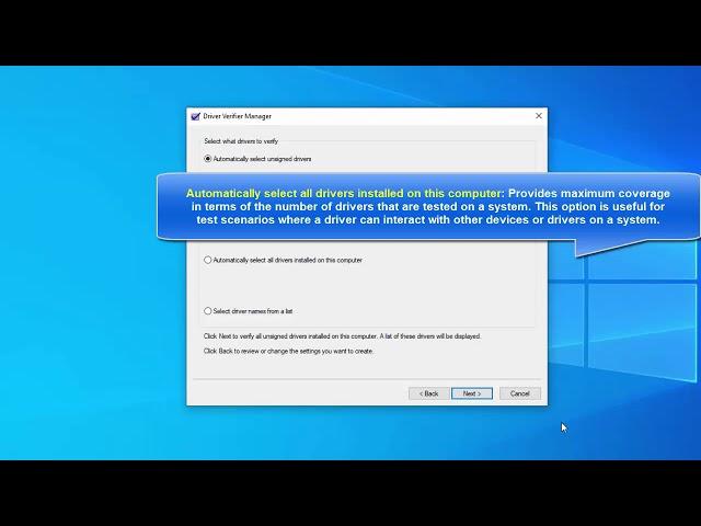 How to Use Driver Verifier Manager to Troubleshoot Driver Issues