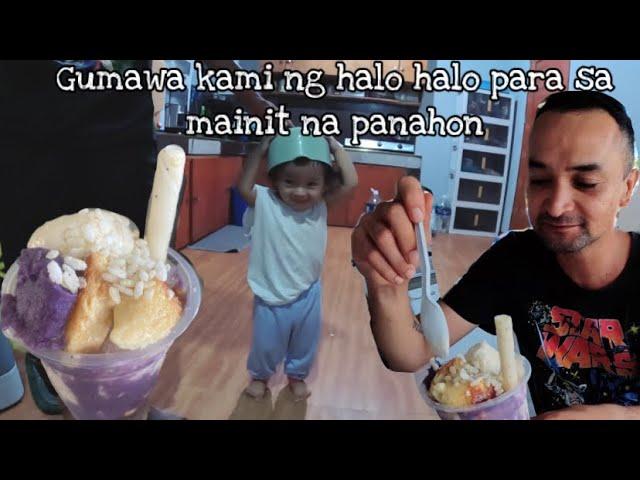 Homemade ice cream|Flan|ube halaya for our Halo-Halo|We added halo-halo to our menu