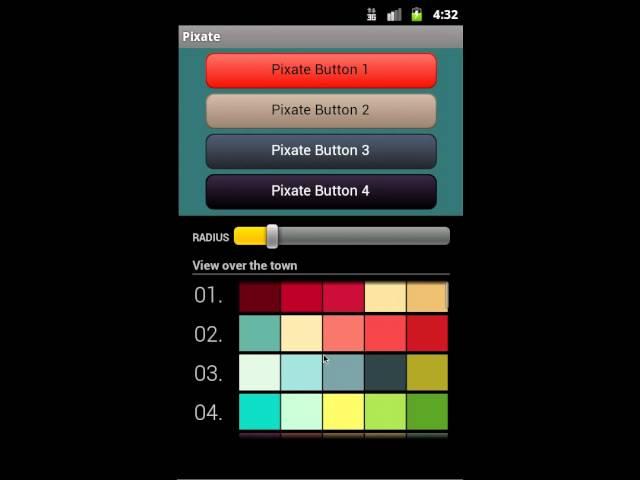 Pixate Button Demo on Android