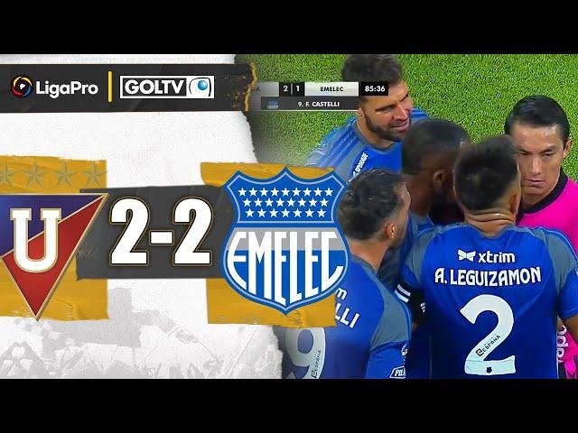 FINAL DE INFARTO y PARTIDAZO | Liga de Quito 2-2 Emelec | LigaPro 2024