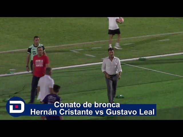 Conato de bronca Hernán Cristante vs Gustavo Leal