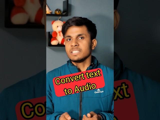 Convert Text to Audio #smartphone #tech #musicplayer