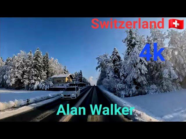 Alan Walker & E-Type Swiss roads Winter in Switzerland 