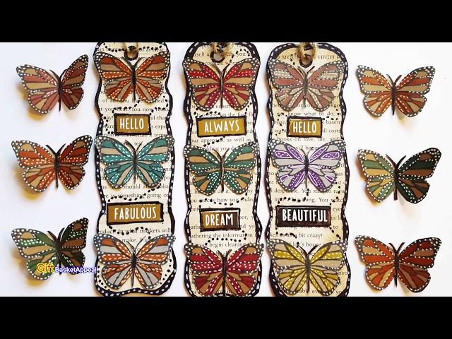 BUTTERFLY BOOKMARK WITH BOOK PAGES | DOLLAR TREE CRAFT IDEA