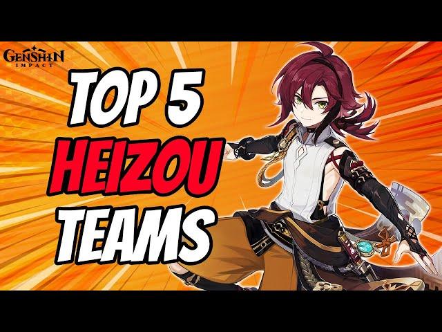 Destroy Everything With These Top 5 Best Heizou Teams | Genshin Impact 2.8