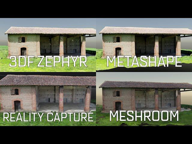 Which photogrammetry tool is the best ? (3DF Zephyr, Metashape, Reality Capture, Meshroom)