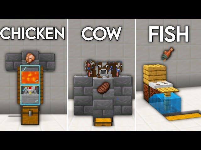 4 EASY Food Farms in Minecraft 1.21 Bedrock + Java !