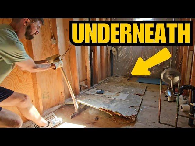 Uh Oh! ROTTEN Subfloor in Our Bathroom Renovation 