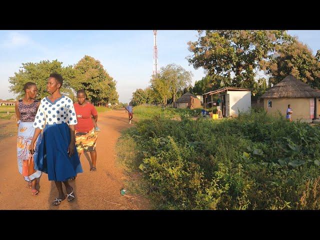 INSIDE RURAL AFRICAN COMMUNITY IN AFRICA  UGANDA