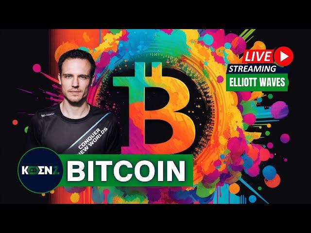 LIVE Bitcoin Bitcoin Elliott Wave Analysis | Trading Psychology | Chatting