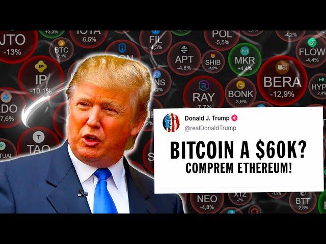 BITCOIN HOJE: PODE CAIR MAIS E CHEGAR A $60 MIL?  ETHEREUM EM $2000! SOLANA VAI REAGIR?