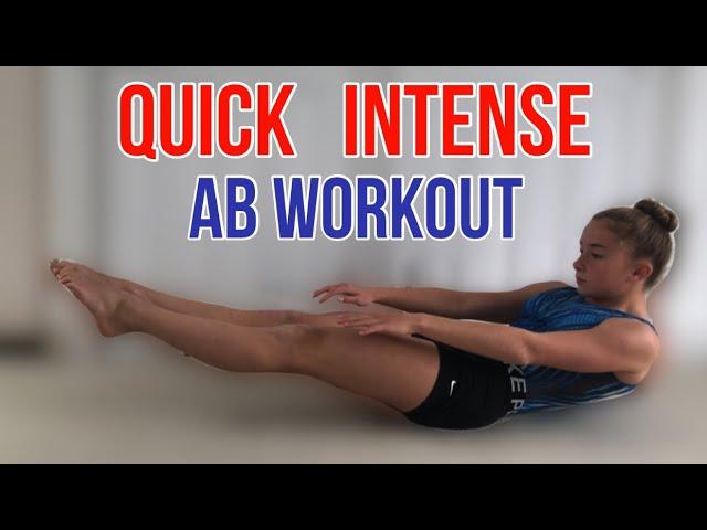 5 MIN AB WORKOUT FOR GYMNASTS  | Quick & Intense