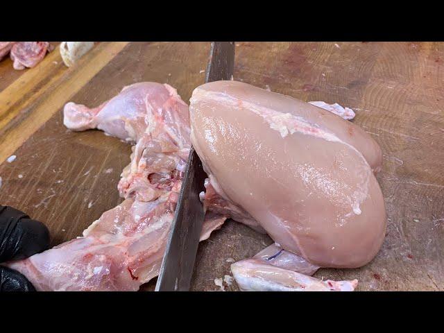 How to Cut a Whole Chicken || Fast Chicken Cutting Skills || #Shortvideo