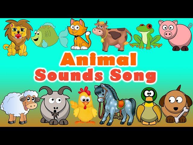 Animal Sounds Song | Nursery Rhymes for Babies | LittleKidsTV