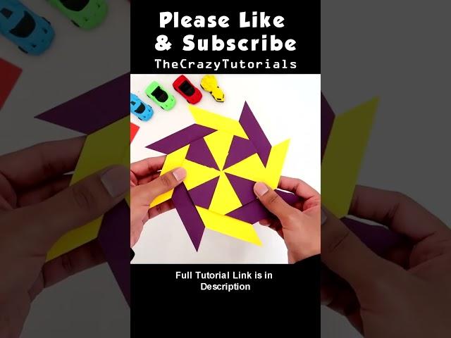 Paper Transforming Ninja Star - ORIGAMI