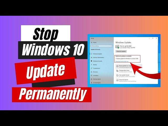 How to Stop Windows 10 Update Permanently | Disable Auto Updates | Turn Off Automatic Updates