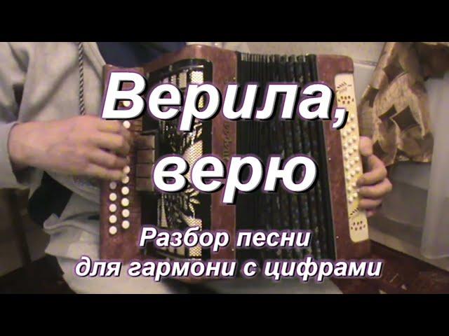 Верила, верю ( гармонь)