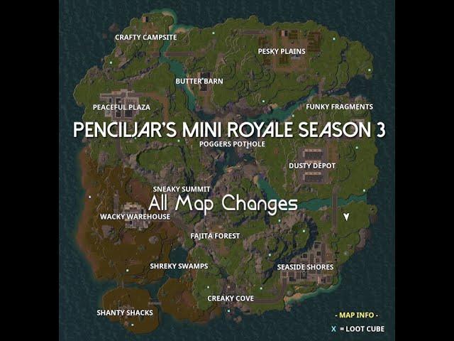 Penciljar's Miniroyale: Season 3 Map Changes.