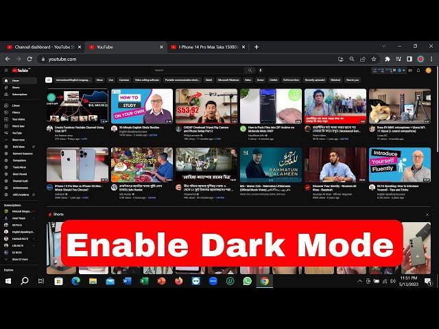 How To Enable Dark Mode On YouTube | YouTube Dark Theme (PC & Laptop)