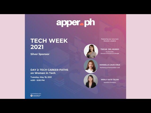 PH Tech Week • Apper.ph Session: Women in Tech