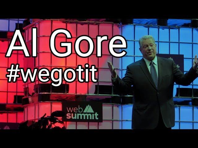 Al Gore full Speech at WebSummit 2017 in Lisbon