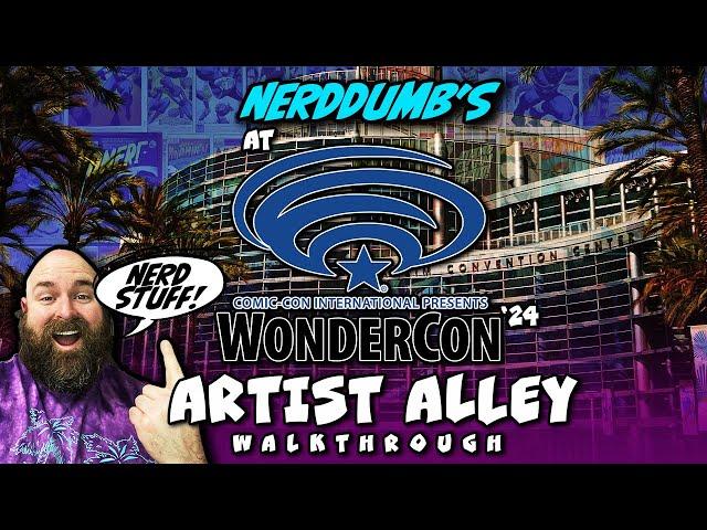 WONDERCON 2024 CONVENTION ARTIST ALLEY | Walkthrough #comiccon #artist #comicbooks